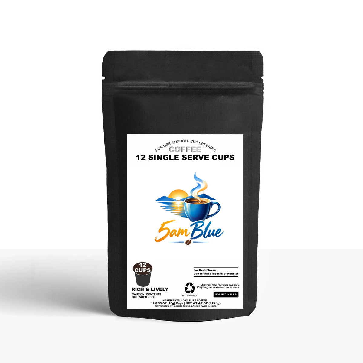 12 Pack Single Serve Coffee Capsules
